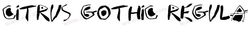 Citrus Gothic Regula字体转换